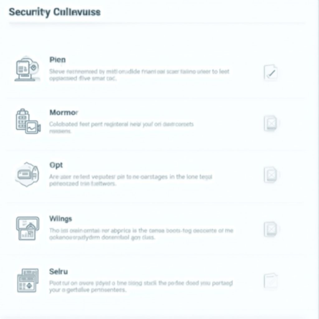 Lista de verificación de seguridad